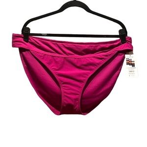 New Time and Tru 1X Passionate Plum Textured Fabric Bikini Bottoms NWT